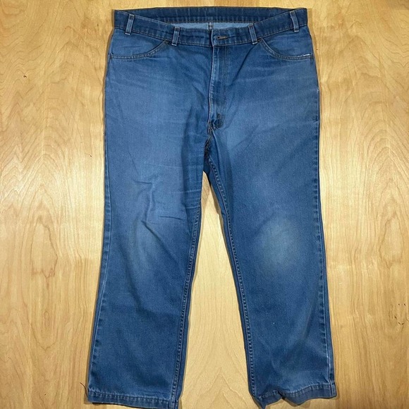 Vintage 70s Orange Tab Levi’s for Men with a skosh more comfort denim jeans - Picture 2 of 8